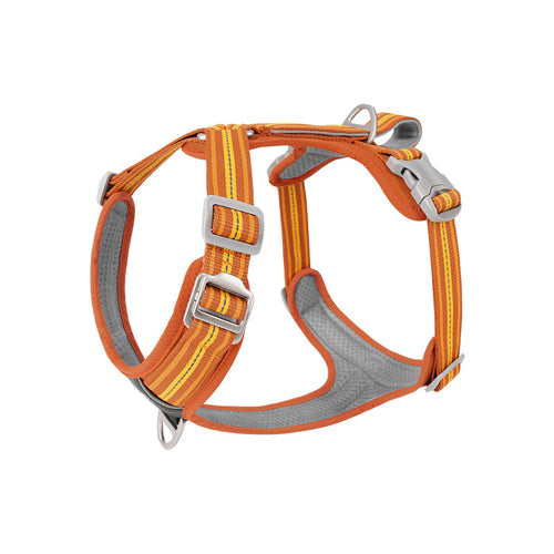 Adjustable Reflective Dog Harness with Shock-Absorbing Leash